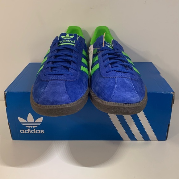 [BRAND NEW] ADIDAS ATHEN OG BOLD BLUE SEMI SCREAMING GREEN MENS SIZE 11 SNEAKERS - Picture 5 of 12